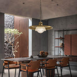 Aurelia Copper Iron Pendant Light with Adjustable Chain