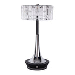 Cordless Mushroom Table Lamp with Dimmable Touch Control, Modern Acrylic Shade