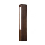 Japanese Wood & Aluminum LED Wall Sconce for Bedside and Hallway
