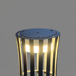 Modern Outdoor Lantern in Black Stainless Steel with LED