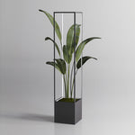 Modena Square Outdoor Floor Lamp with Integrated Planter, IP65 Waterproof LED