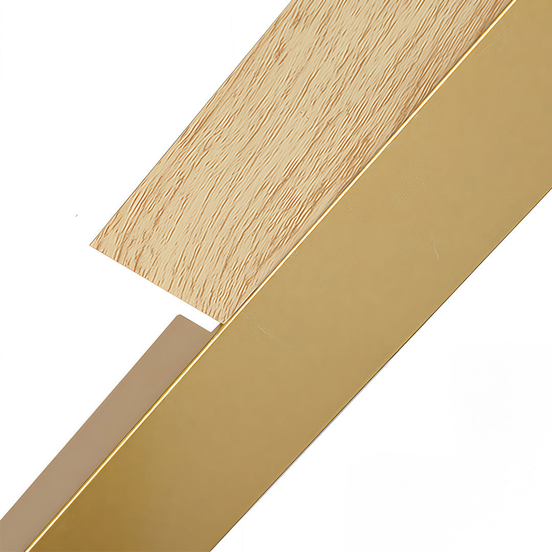 Modern Linear LED Wall Sconce in Brushed Gold with Acrylic Diffuser