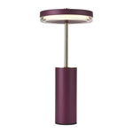 Cylinder Table Lamp with Dimmable LED, European Modern Accent Light for Living Room