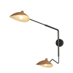 Swing Arm Wall Sconce with Full Spectrum LED, Industrial Modern