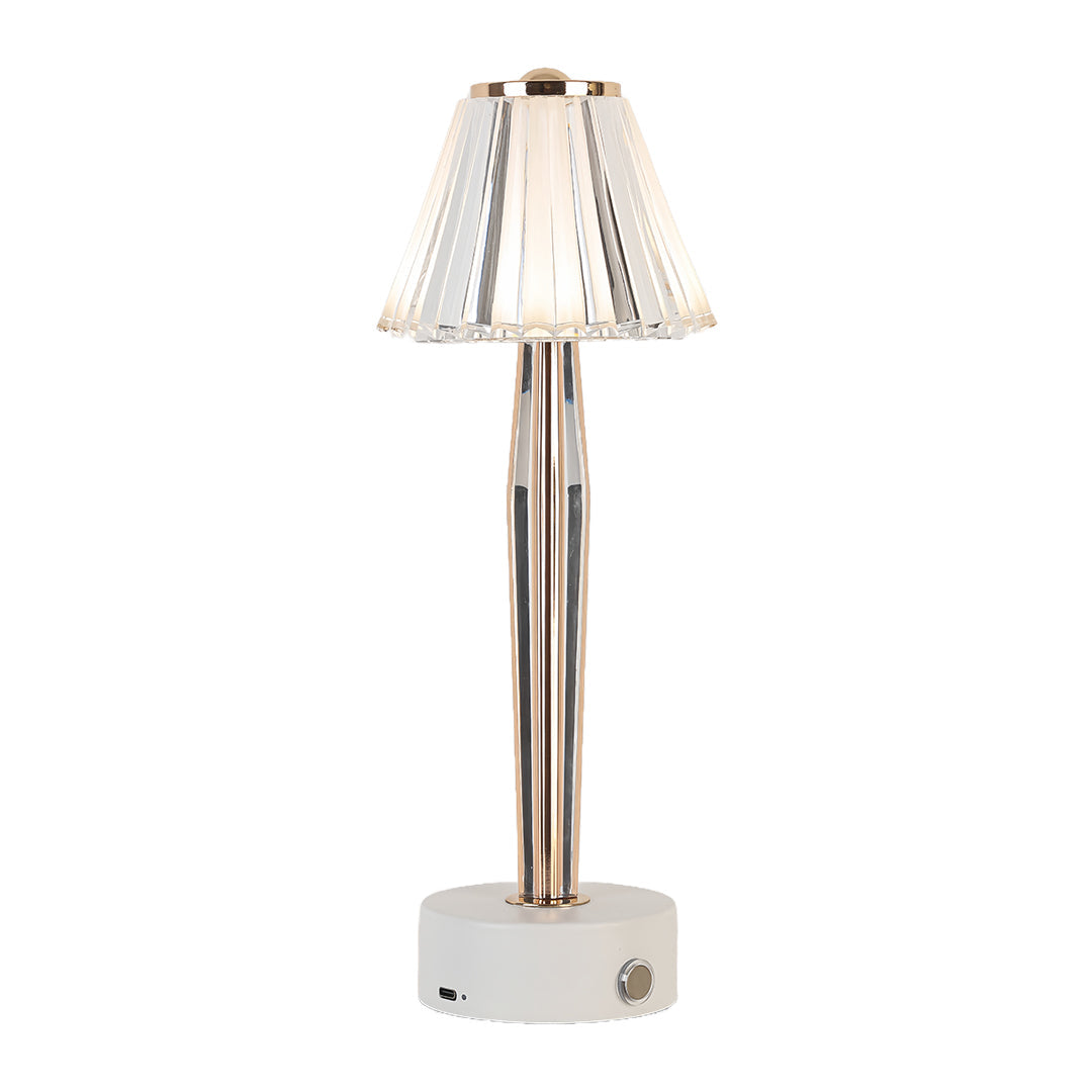 Classic Touch Table Lamp with USB Charging, Iron & Acrylic