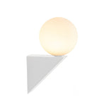 Nordic Glass Globe Wall Sconce with Adjustable Light Modes