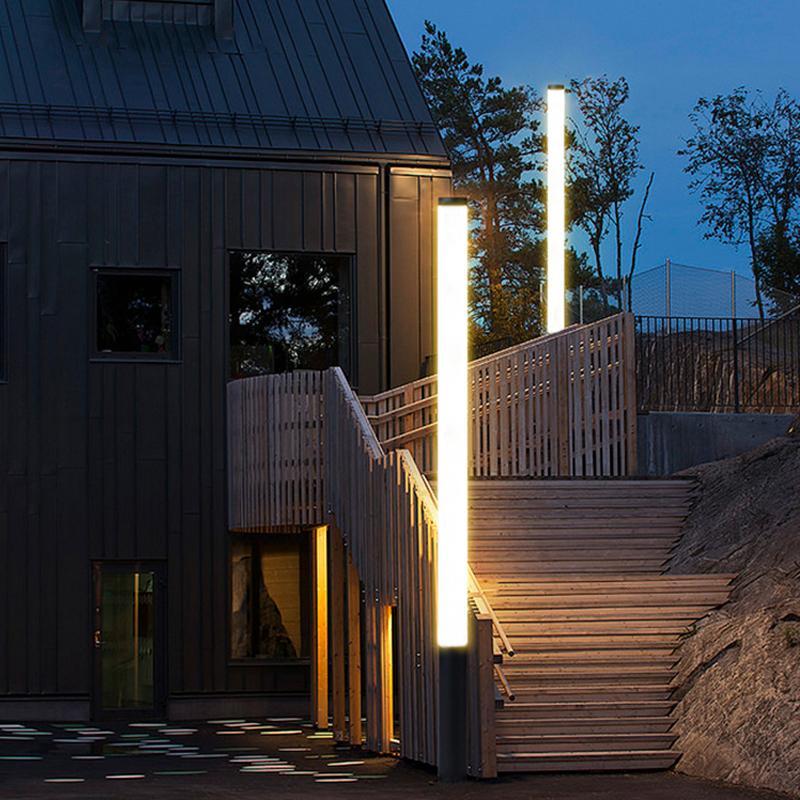 Cylindrical LED Bollard Light for Pathways and Gardens