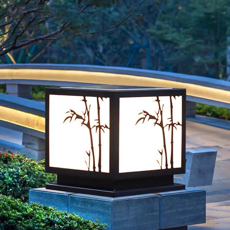 Solar Powered Outdoor Post Lights Led Landscape Lighting Hwd00052