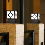 Led Black Outdoor Post Lights Outdoor Lighting For Garden Hwd00055