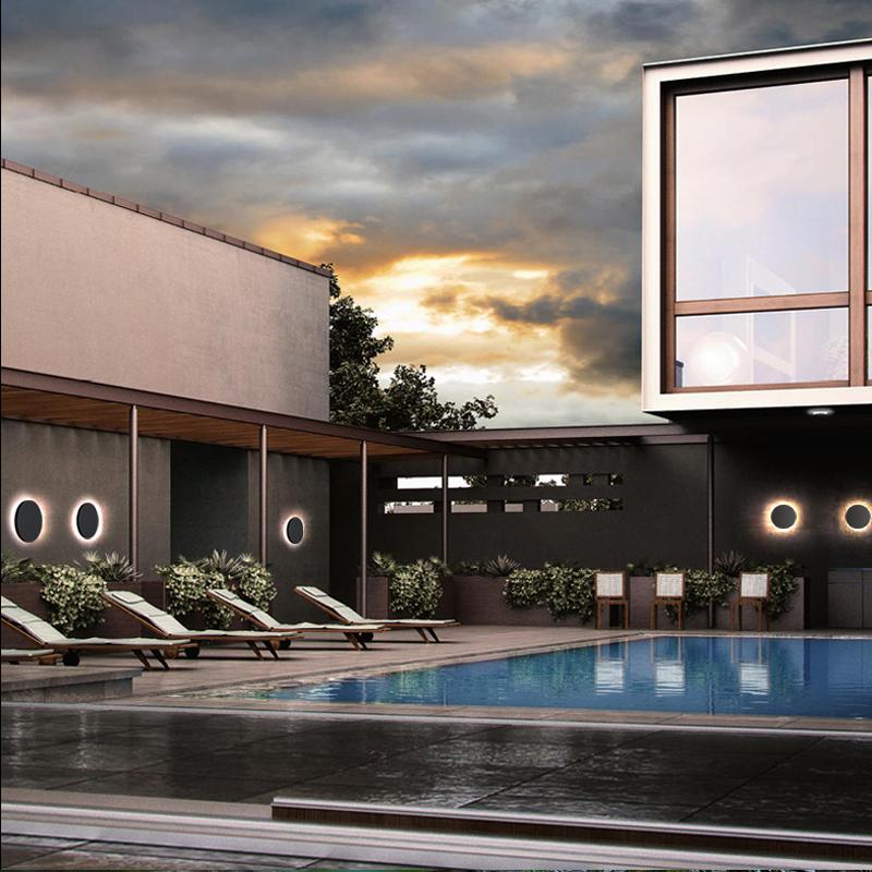 Modern Waterproof Led Outdoor Wall Lights In Flat And Square Designs
