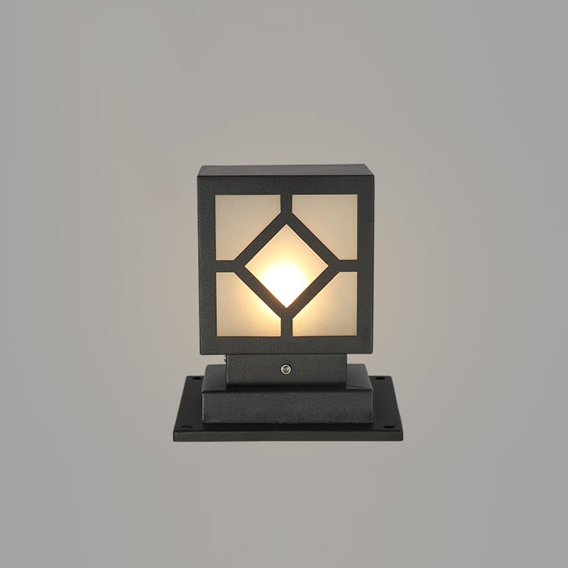 Led Black Outdoor Post Lights Outdoor Lighting For Garden Hwd00055