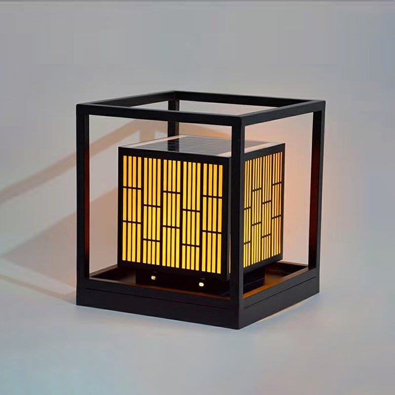 Black Led Lantern Lights Outdoor Post Lights Modern Outdoor Lighting Hwd00051