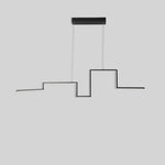 Modern Irregular Linear 1 Light Metal Pvc Island Hallway Led Pendant Lighting