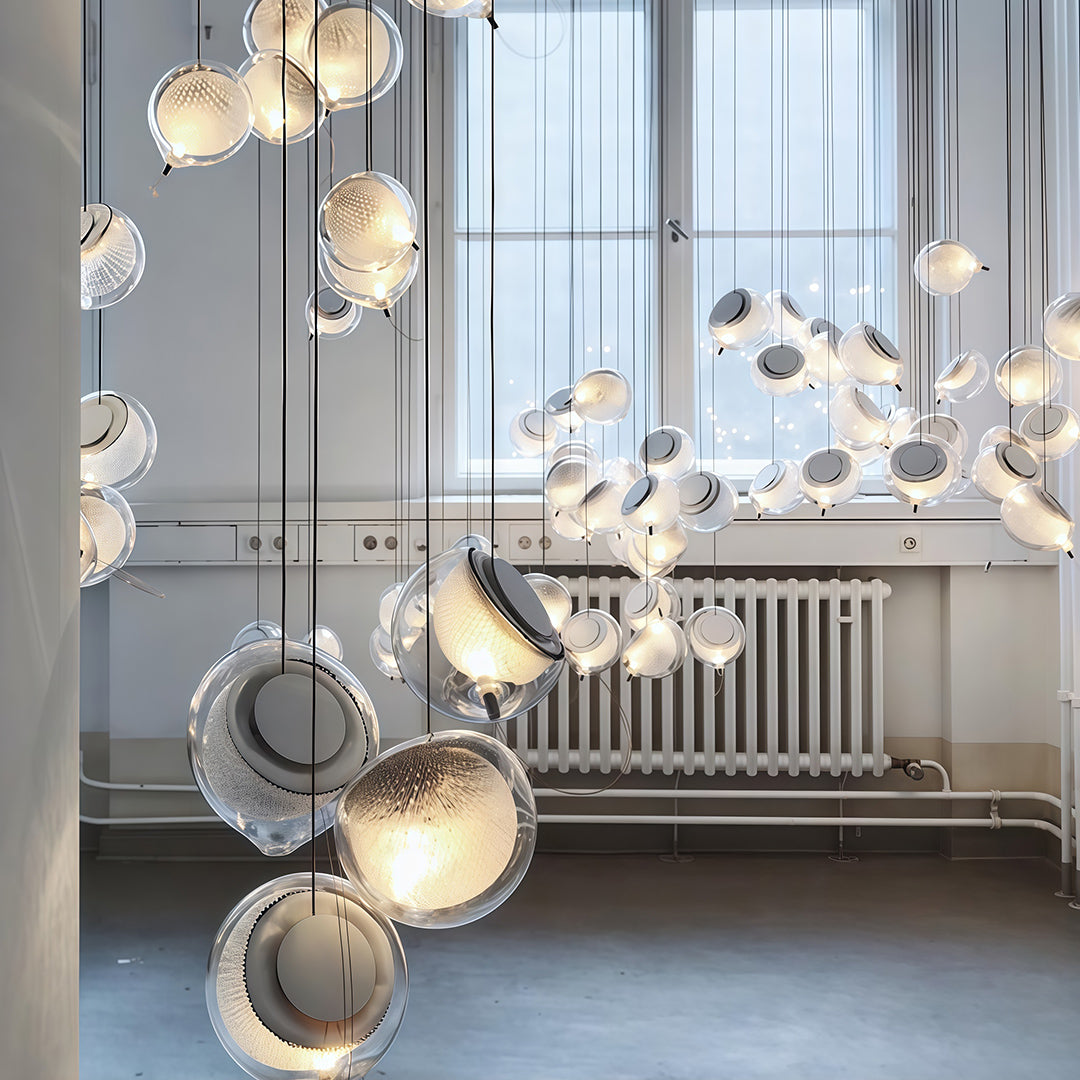 Lumina Jellyfish Pendant Light — Nordic Glass Ceiling Lamp for Modern Interiors