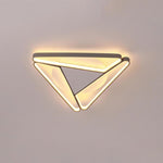 Modern Geometric LED Flush Mount Ceiling Light for Living Room and Bedroom