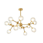 Radiant Beauty 12 Light Sputnik Semi Flush Fixture Chandelier