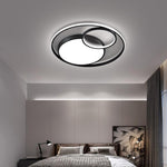 Tiered Minimalist Led Overlapping Geometric Flush Mount Ceiling Lights
