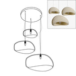 Zenra Organic Wabi-Sabi Chandelier – Designer HDPE Pendant Light