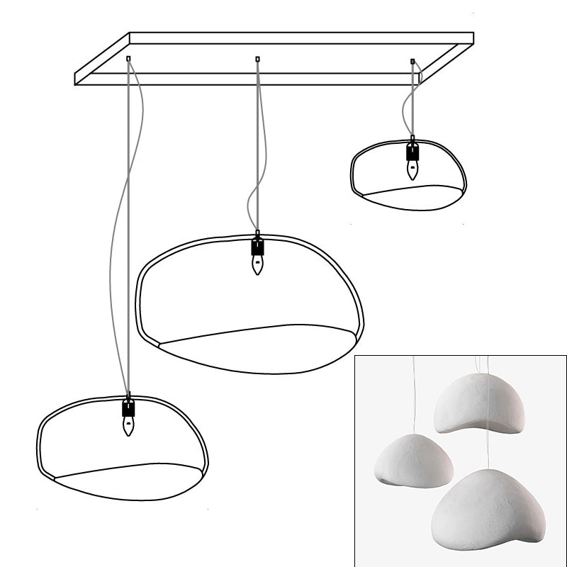 Zenra Organic Wabi-Sabi Chandelier – Designer HDPE Pendant Light