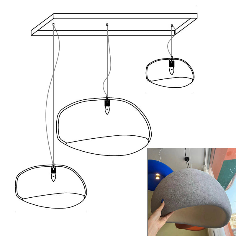 Zenra Organic Wabi-Sabi Chandelier – Designer HDPE Pendant Light