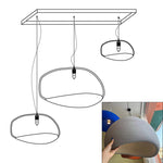 Zenra Organic Wabi-Sabi Chandelier – Designer HDPE Pendant Light