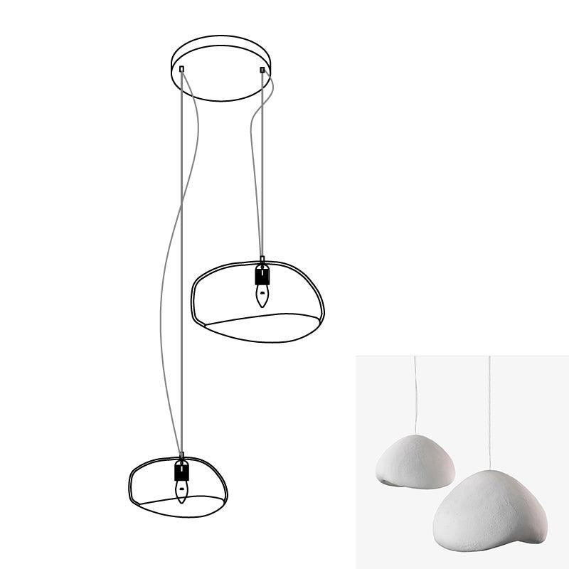 Zenra Organic Wabi-Sabi Chandelier – Designer HDPE Pendant Light