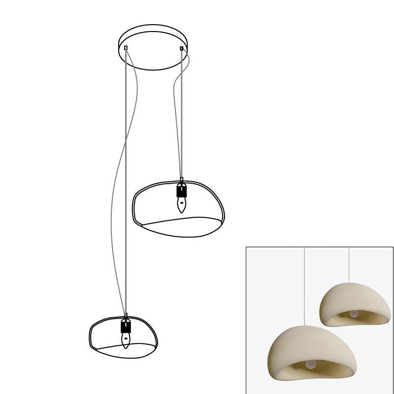 Zenra Organic Wabi-Sabi Chandelier – Designer HDPE Pendant Light