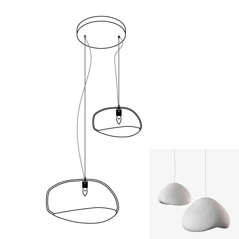 Zenra Organic Wabi-Sabi Chandelier – Designer HDPE Pendant Light