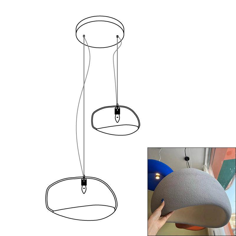 Zenra Organic Wabi-Sabi Chandelier – Designer HDPE Pendant Light