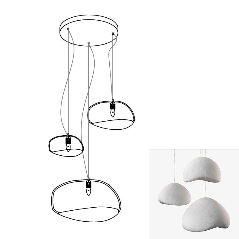 Zenra Organic Wabi-Sabi Chandelier – Designer HDPE Pendant Light