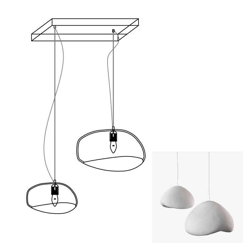 Zenra Organic Wabi-Sabi Chandelier – Designer HDPE Pendant Light