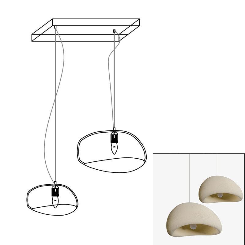 Zenra Organic Wabi-Sabi Chandelier – Designer HDPE Pendant Light