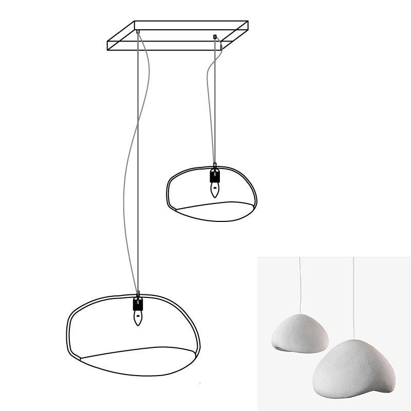 Zenra Organic Wabi-Sabi Chandelier – Designer HDPE Pendant Light