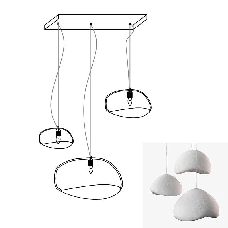 Zenra Organic Wabi-Sabi Chandelier – Designer HDPE Pendant Light