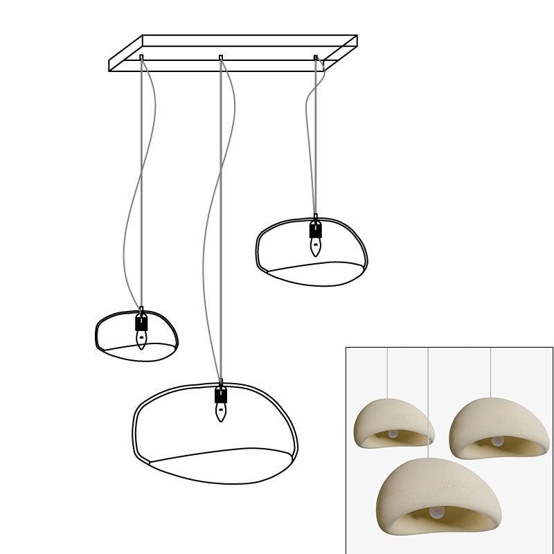 Zenra Organic Wabi-Sabi Chandelier – Designer HDPE Pendant Light