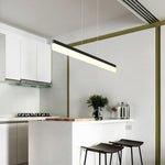 Linear LED Pendant Light in Aluminum and Acrylic for Modern Interiors