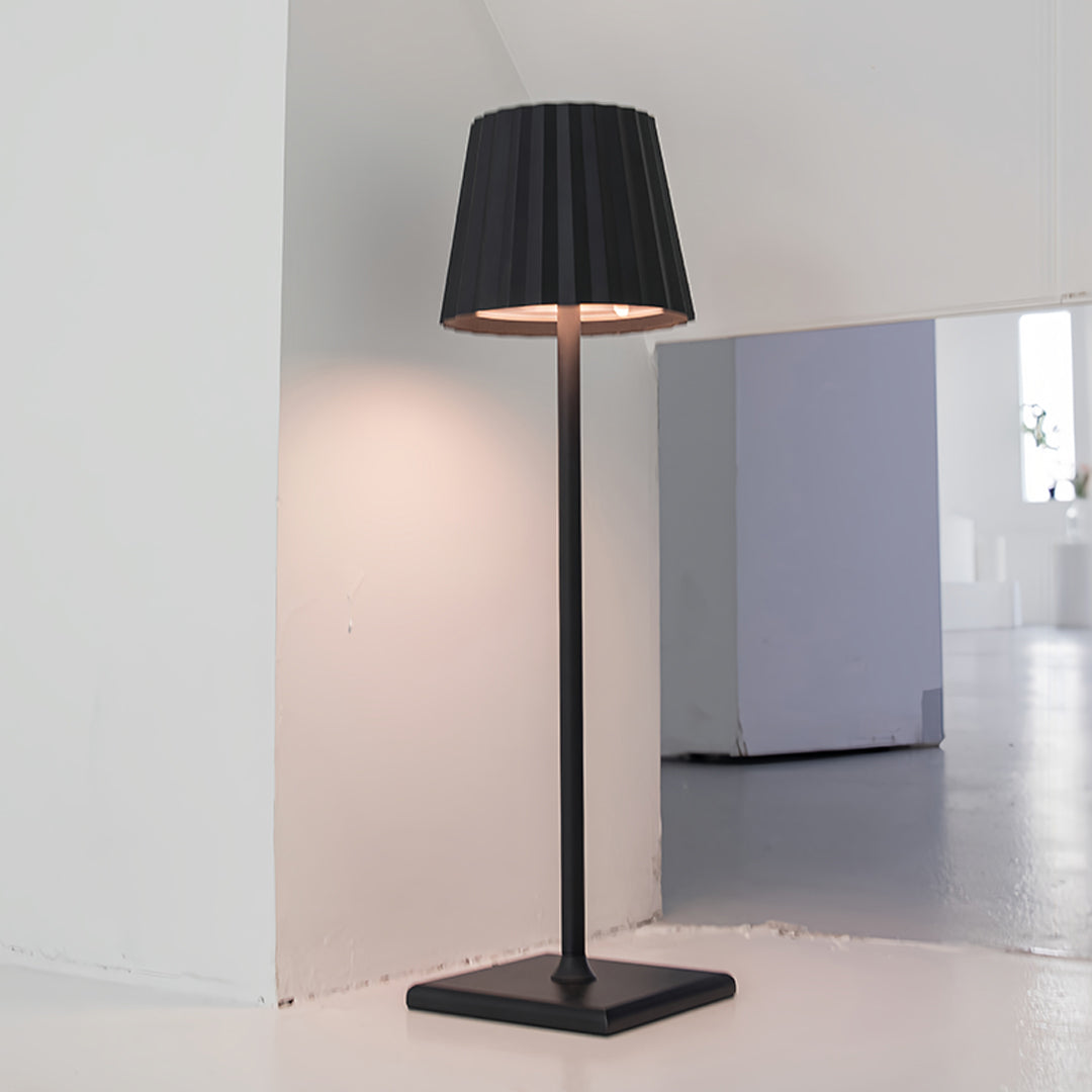 Lumina Cordless Touch Table Lamp in Matte Aluminum