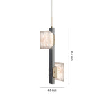 Modern Cloud Stone Kitchen Island Chandelier with Gold Aluminum Frame