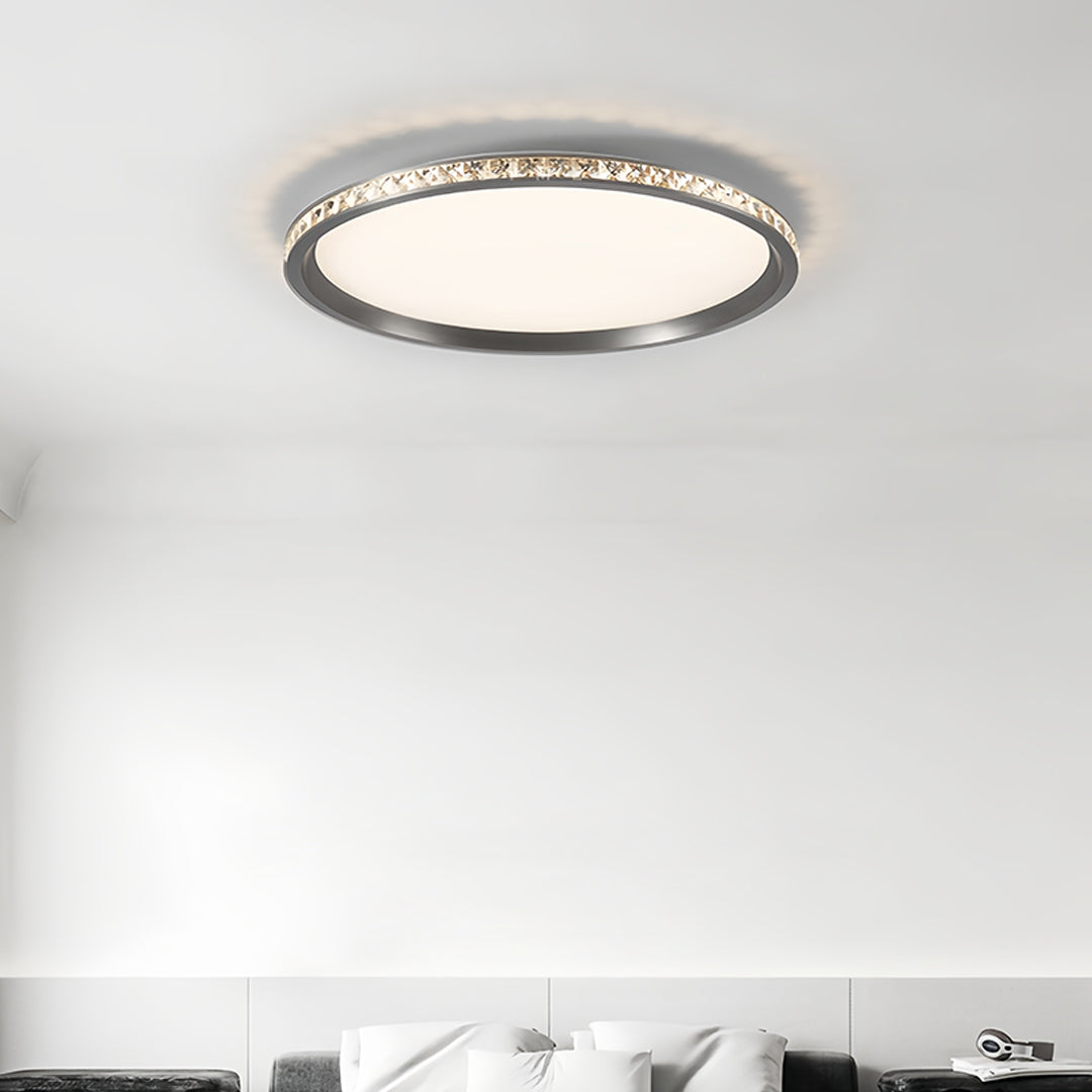 Lumina Round Flush Mount LED Ceiling Light in Minimalist Aluminum