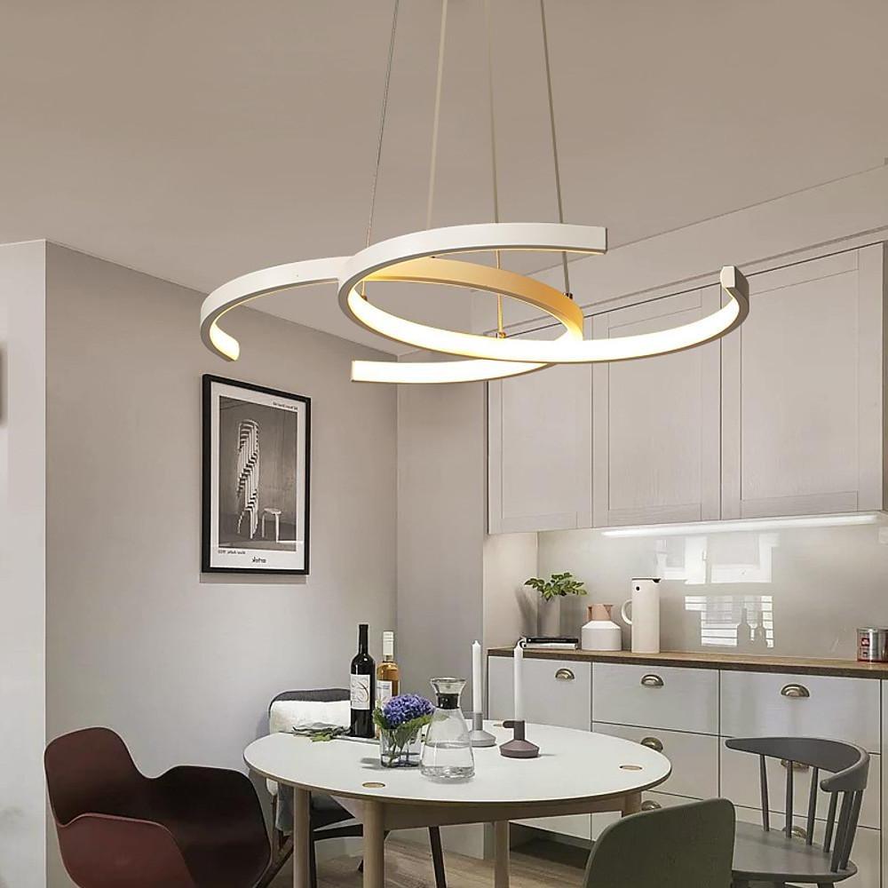 Cascade Duo Pendant Light – Modern Minimalist LED Ceiling Lamp