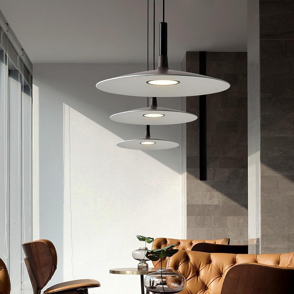 Lumina Circular LED Pendant Light in Metal Finishes