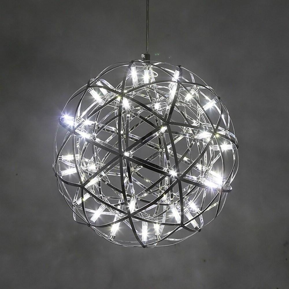 12 Inch Stanless Steel Led Endless Woven Sphere Pendant Modern Lights
