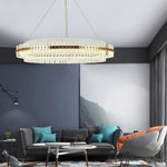 Modern Luxury Dozens Of Crystal Chandelier Gold Led Lighting