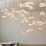 Artisan Glass Bubble Pendant Chandelier for Staircases and Modern Interiors