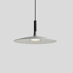 Nordic Flat Dish LED Pendant Light – Minimalist Ceiling Hanging Lamp