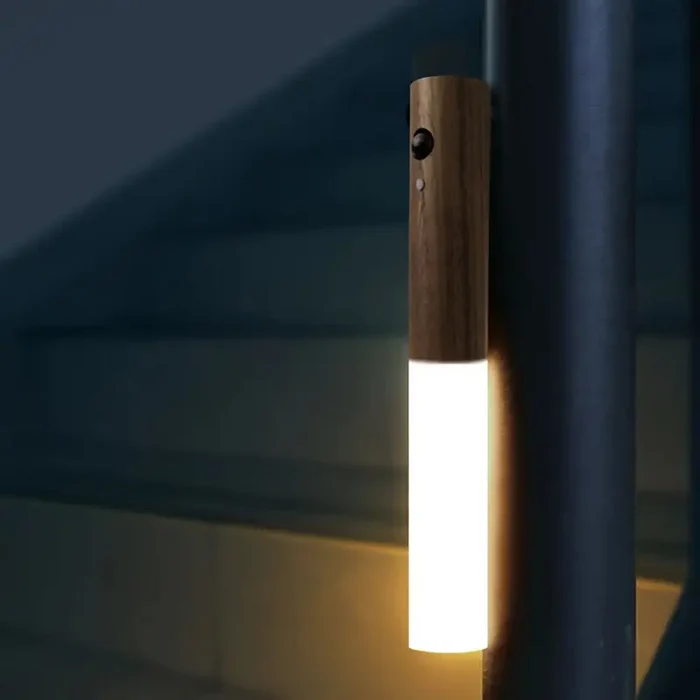 Wooden Usb Rechargeable Wall Light
