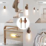 Wooden Usb Rechargeable Wall Light