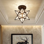 Vintage Star Shape Ceiling Light
