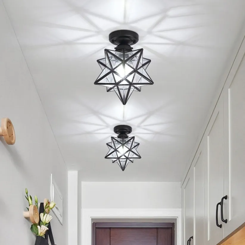 Vintage Star Shape Ceiling Light