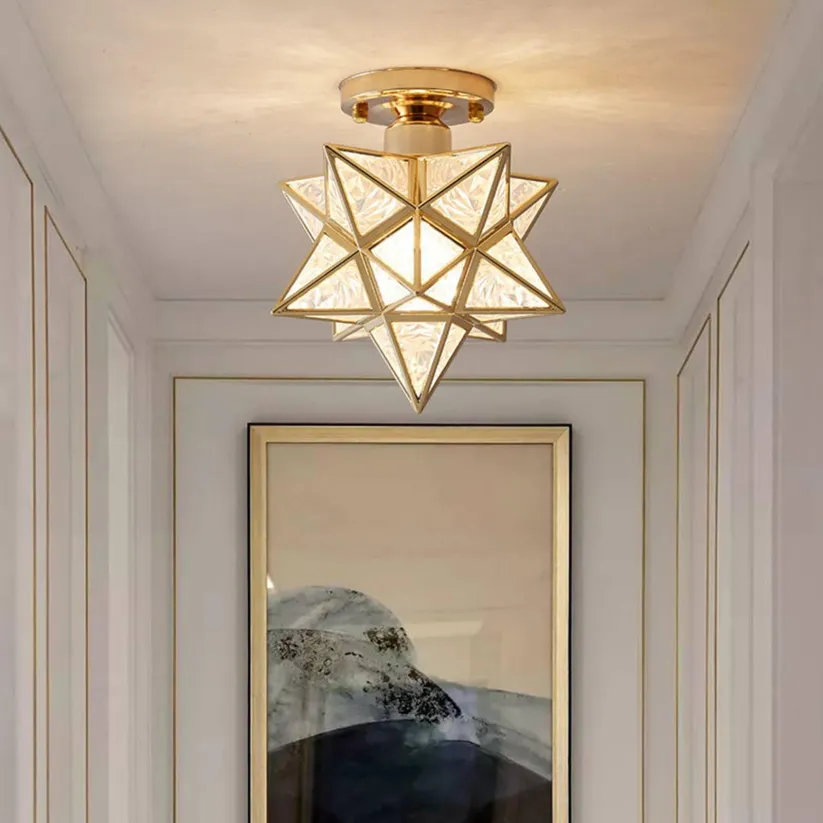 Vintage Star Shape Ceiling Light